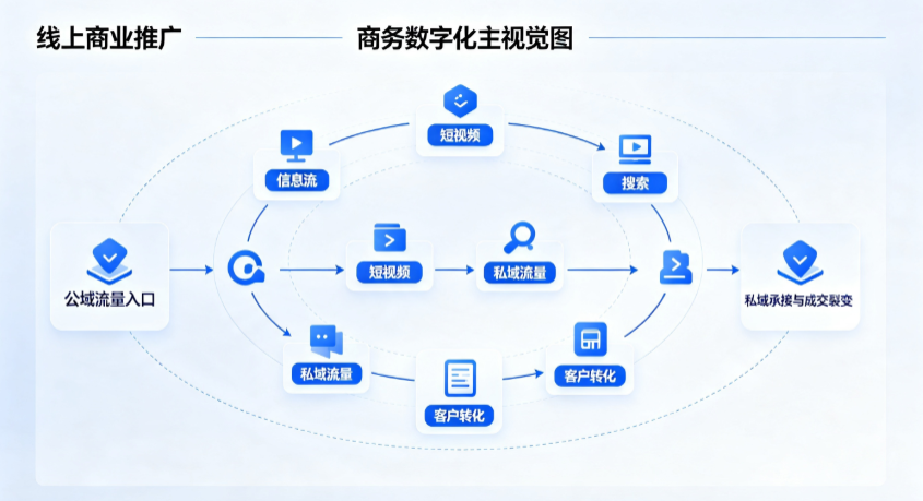 商丘线上商业推广怎么做？全域流量闭环搭建与低成本转化实战指南